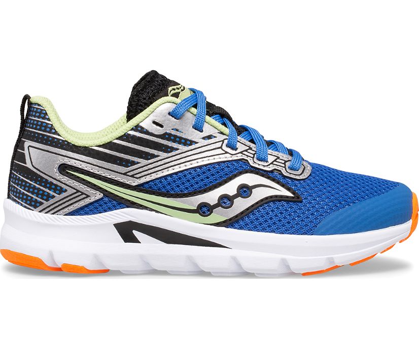 Kids' Saucony Axon Sneakers Blue / Black / Green | Singapore 828CTVE